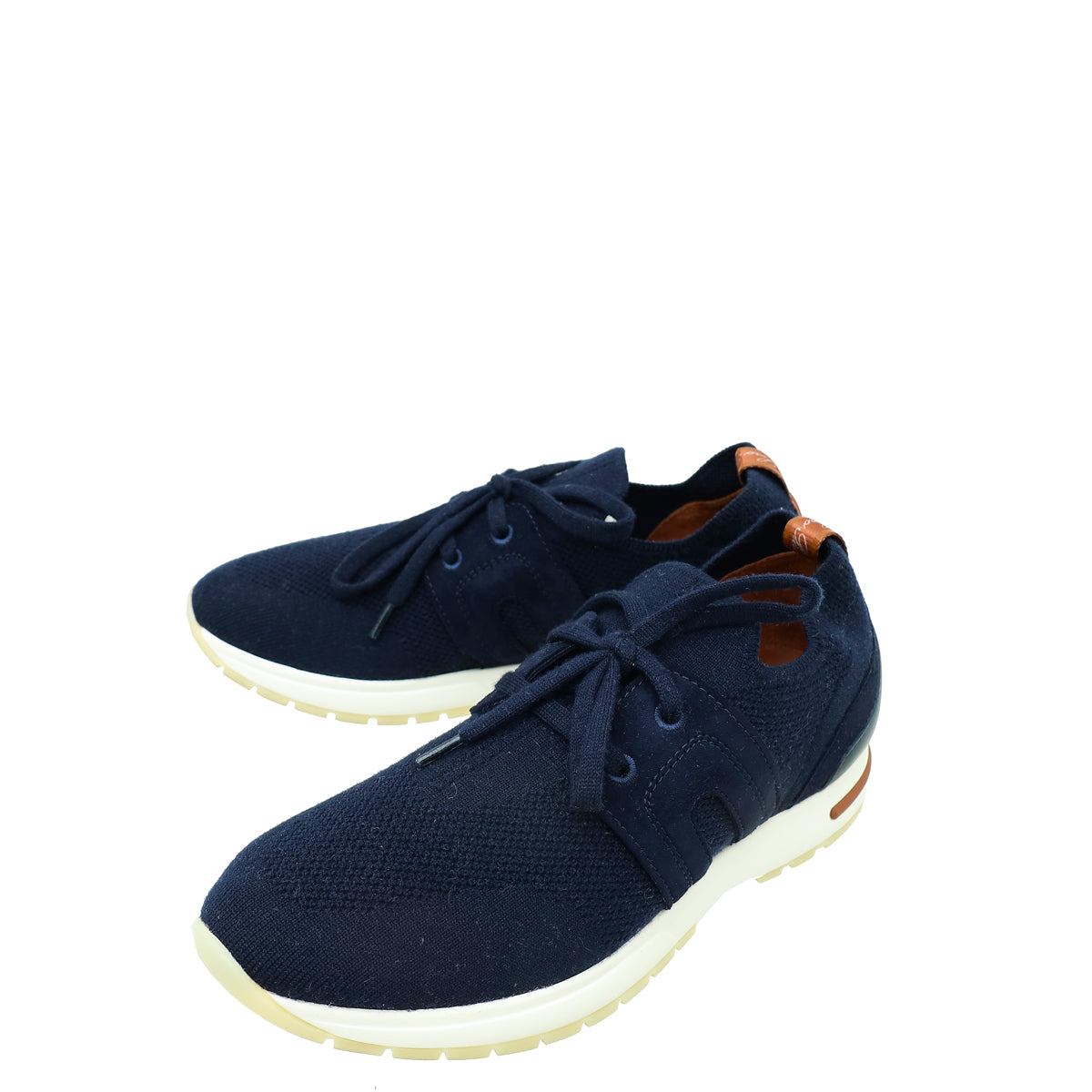 Loro Piana Navy Virgin 360 Lp Lady Flexy Walk Sneaker 36