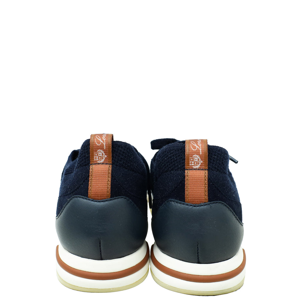 Loro Piana Navy Virgin 360 Lp Lady Flexy Walk Sneaker 36