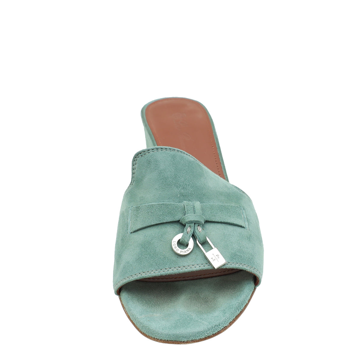Loro Piana Sap Green Summer Charms Sandal 36