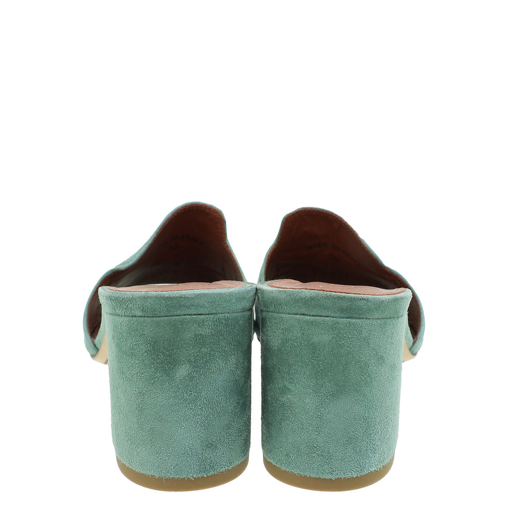 Loro Piana Sap Green Summer Charms Sandal 36