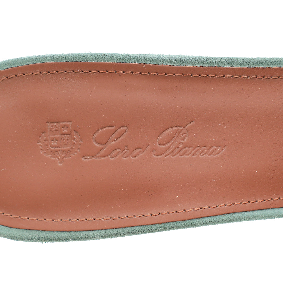 Loro Piana Sap Green Summer Charms Sandal 36