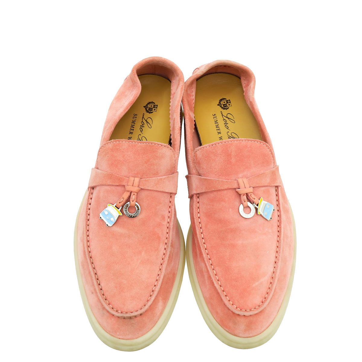 Loro Piana Flowering Cherry Special Edition Summer Walk Charms Loafers 37.5
