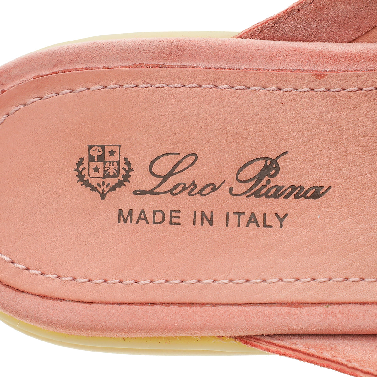 Loro Piana Sorbet Pink Charms Walk Babouche Loafer 37.5