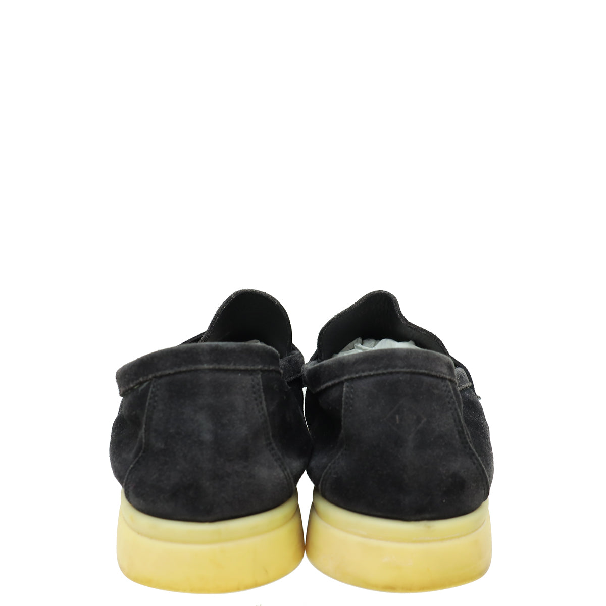 Loro Piana Black Summer Charms Walk Loafers 38.5
