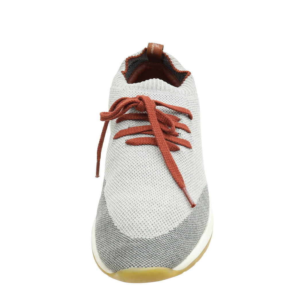 Loro Piana Grey Mix Virgin Wool 360 LP Flexy Walk Sneaker 38