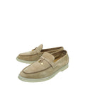 Loro Piana Sand Summer Charms Walk Loafers 38