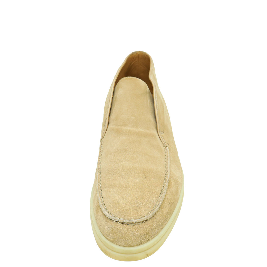 Loro Piana Sandstone Suede Open Walk Chukka Boots 38
