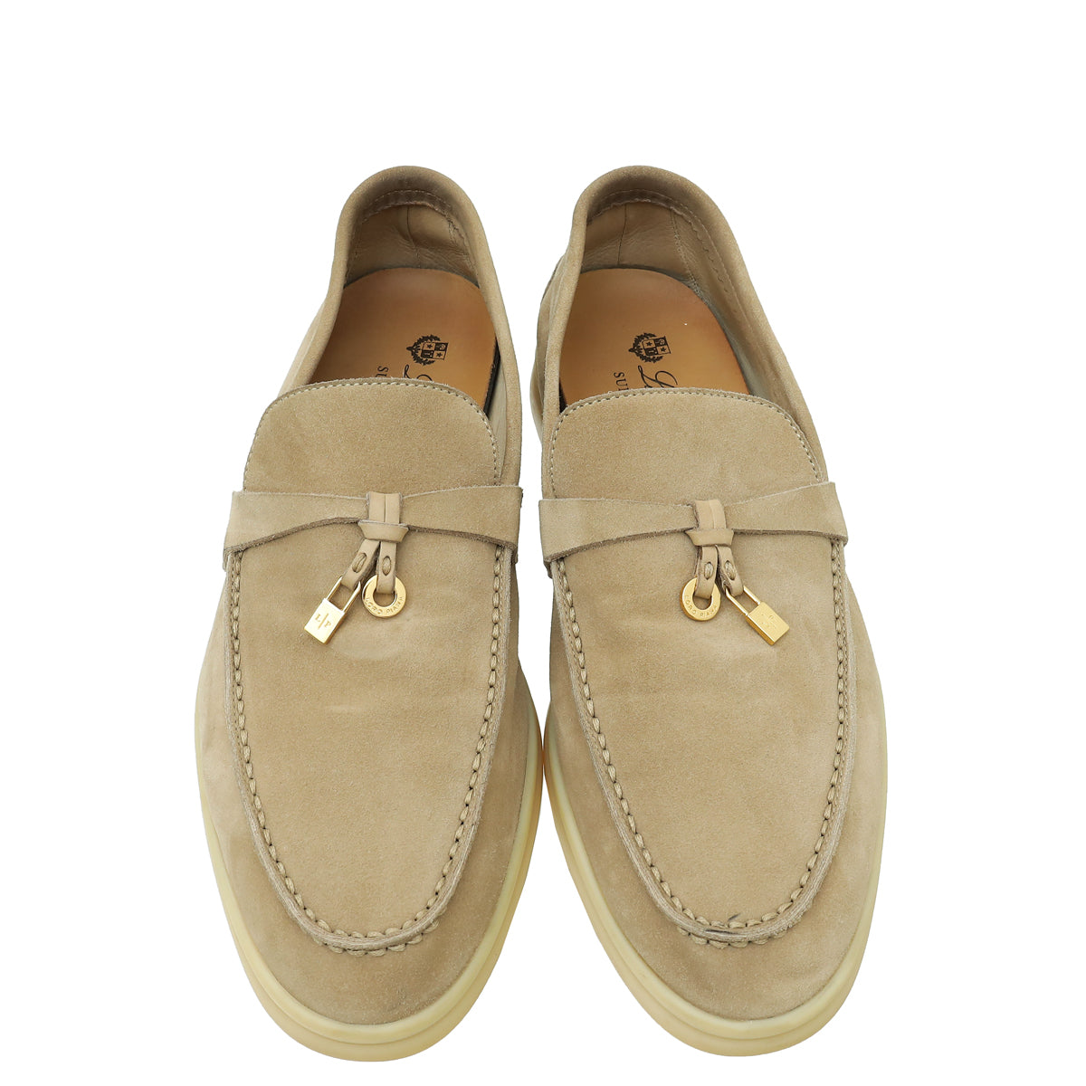 Loro Piana Beige Summer Charm Walk Loafer 38