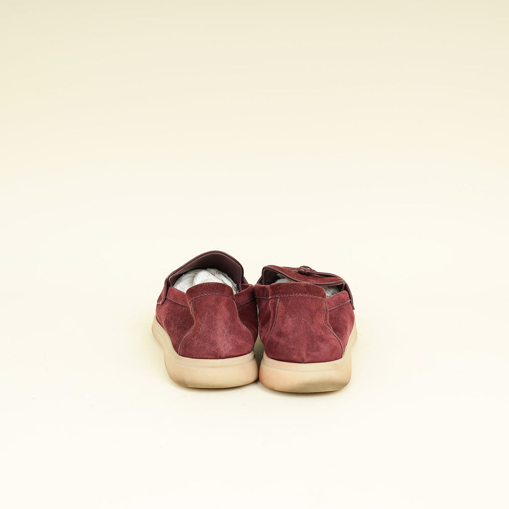 Loro Piana Wild Plum Summer Charms Walk Loafers 39.5