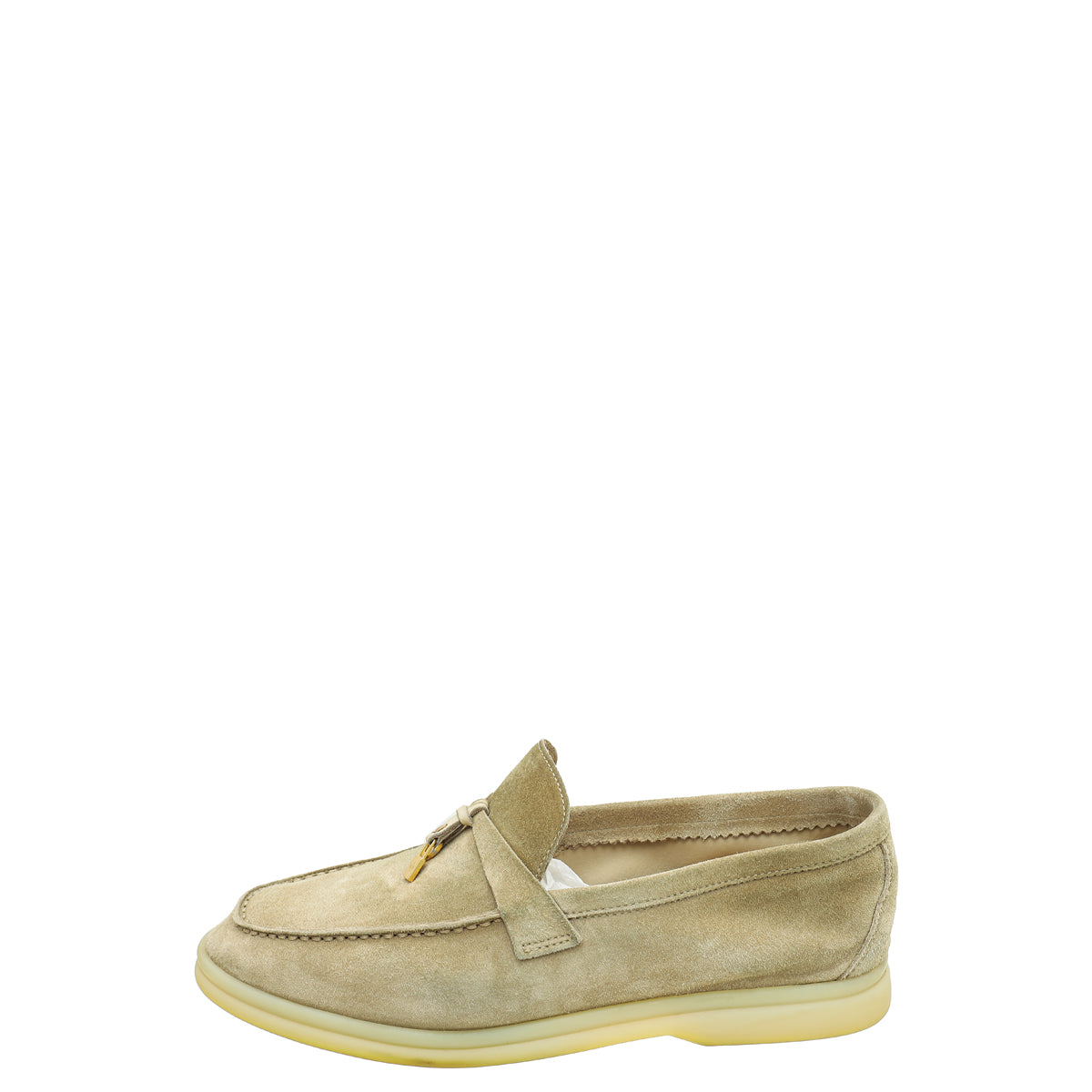 Loro Piana Sandstone Summer Charms Walk Loafers 39