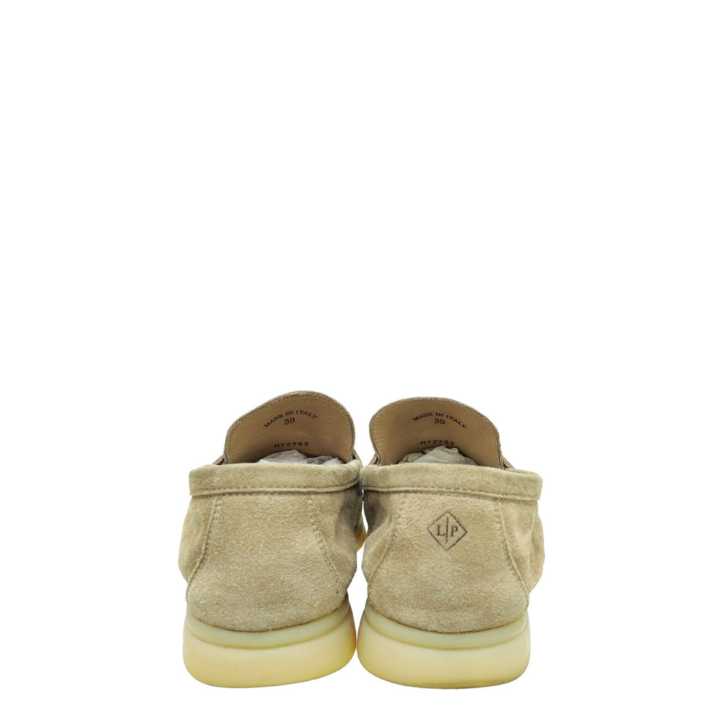 Loro Piana Sandstone Summer Charms Walk Loafers 39