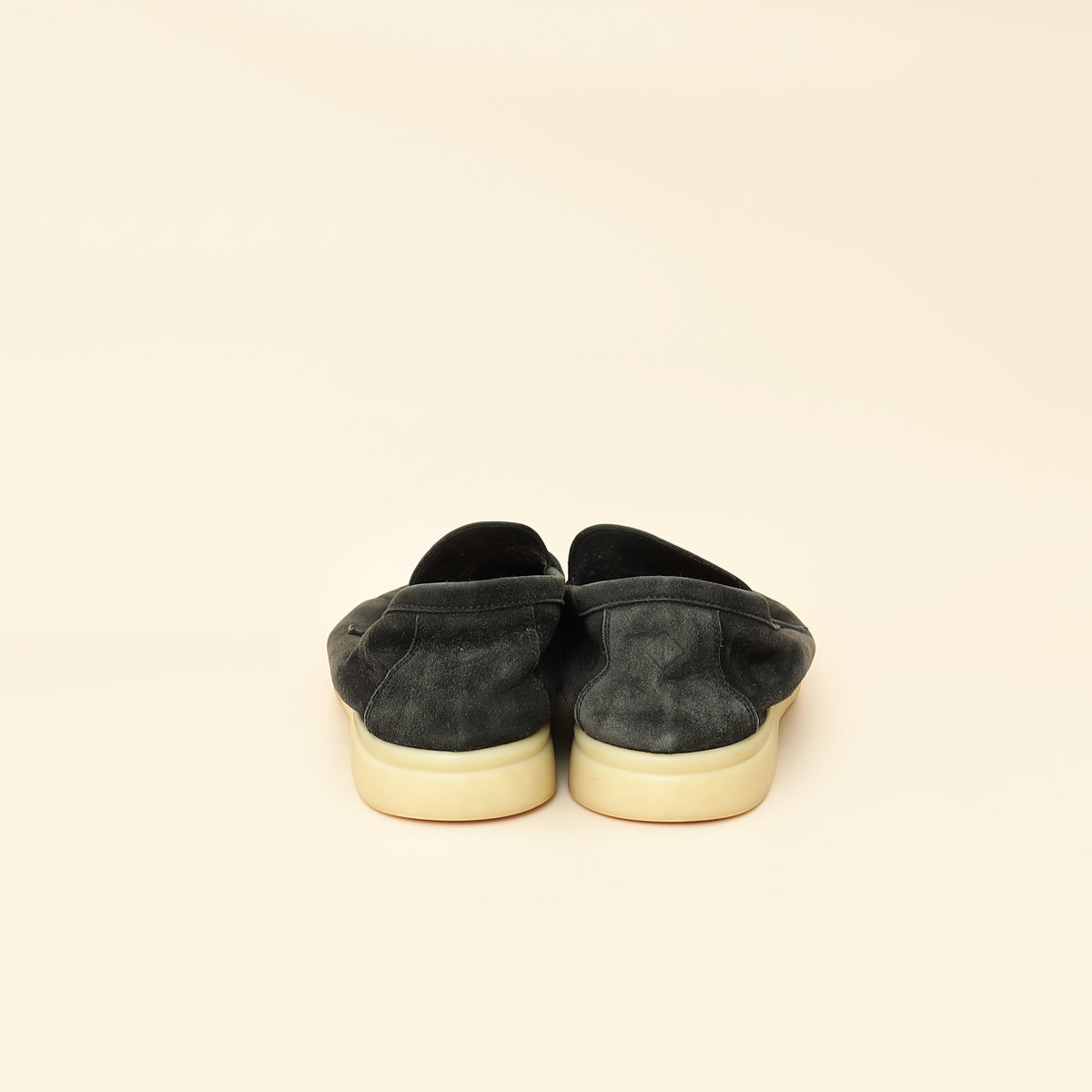 Loro Piana Black Summer Charms Walk Loafers 39
