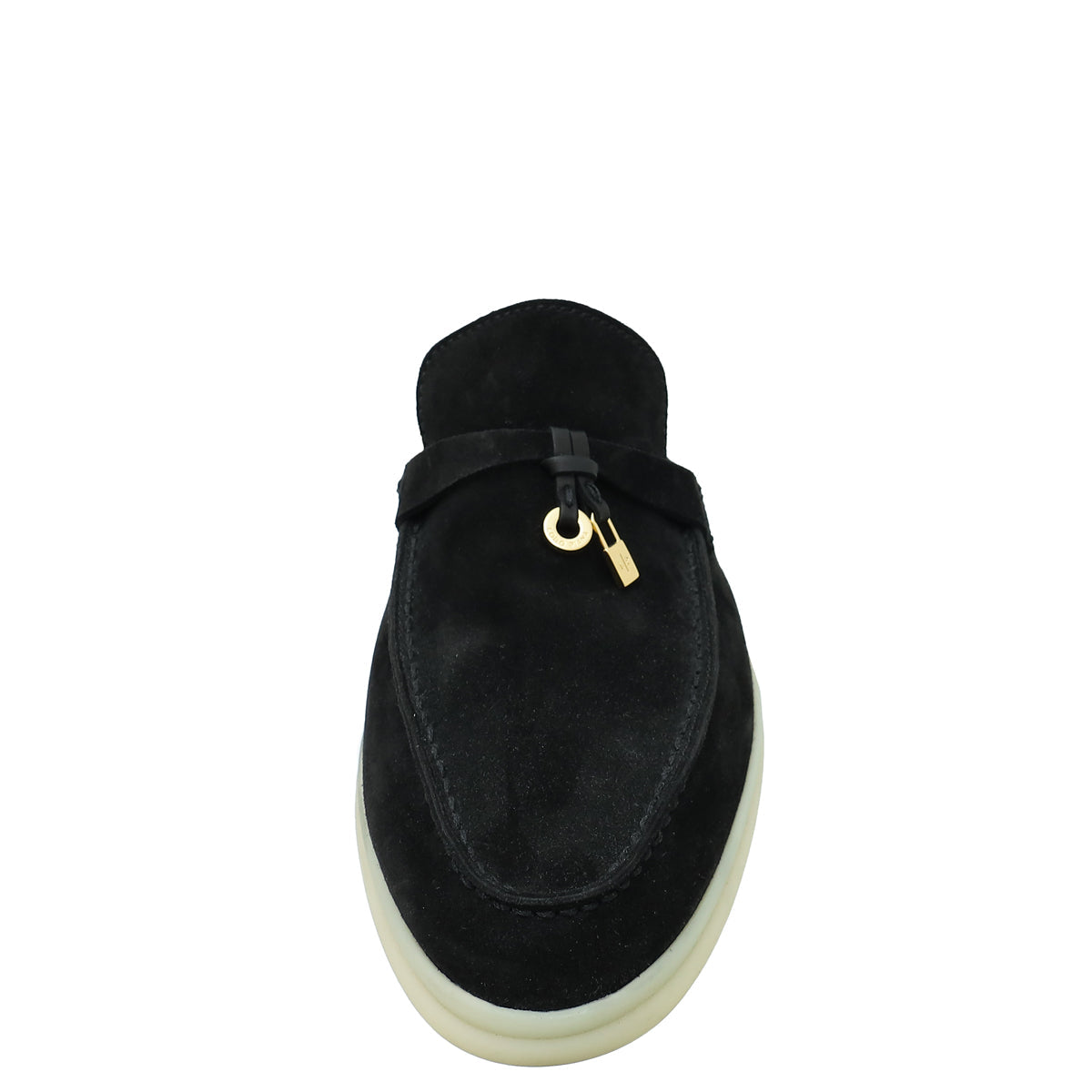 Loro Piana Black Babouche Charms Walk Mocassin Slipper 39