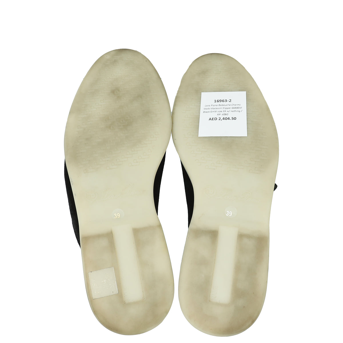 Loro Piana Black Babouche Charms Walk Mocassin Slipper 39