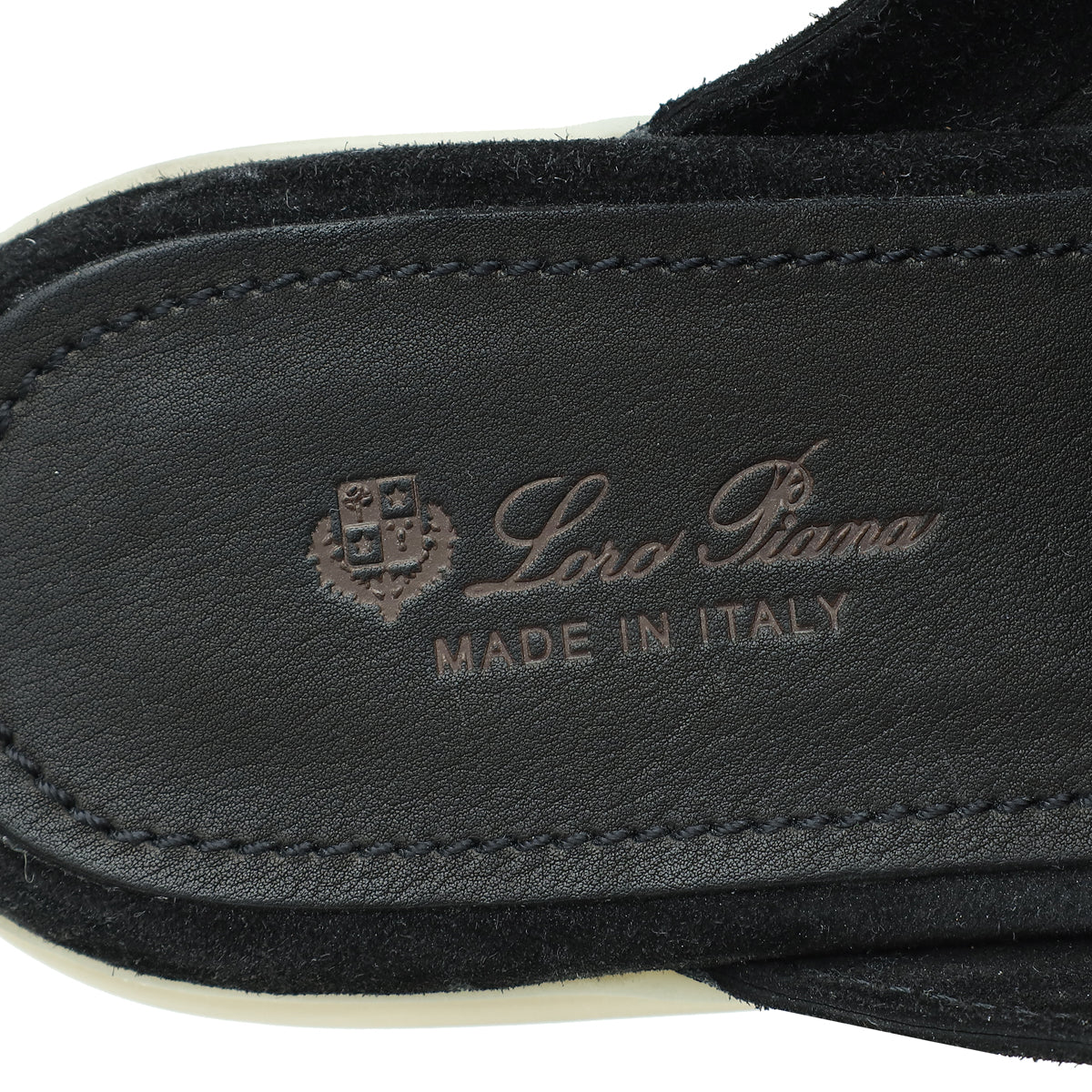 Loro Piana Black Babouche Charms Walk Mocassin Slipper 39