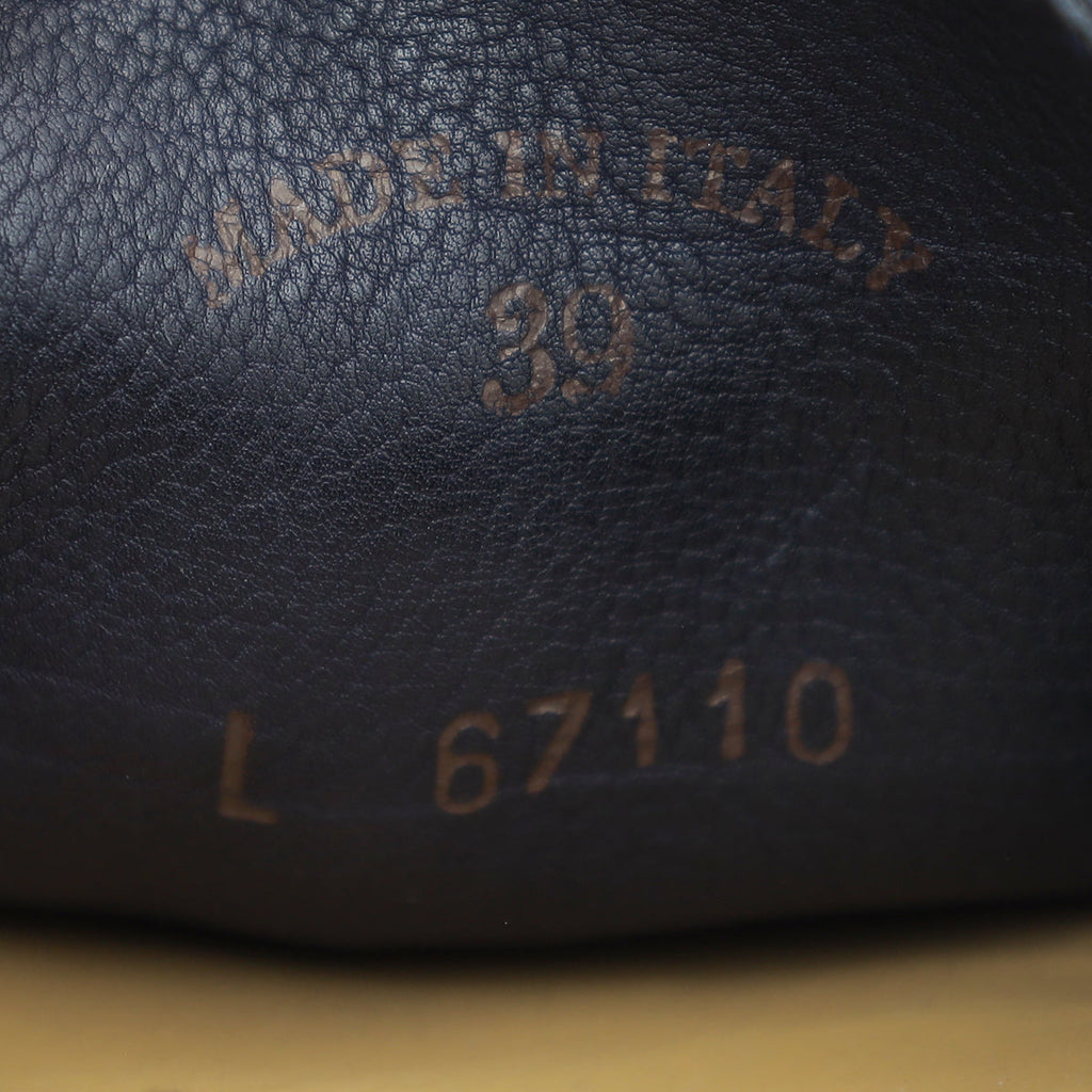 Loro Piana Navy Blue Summer Charm Walk Loafers 39