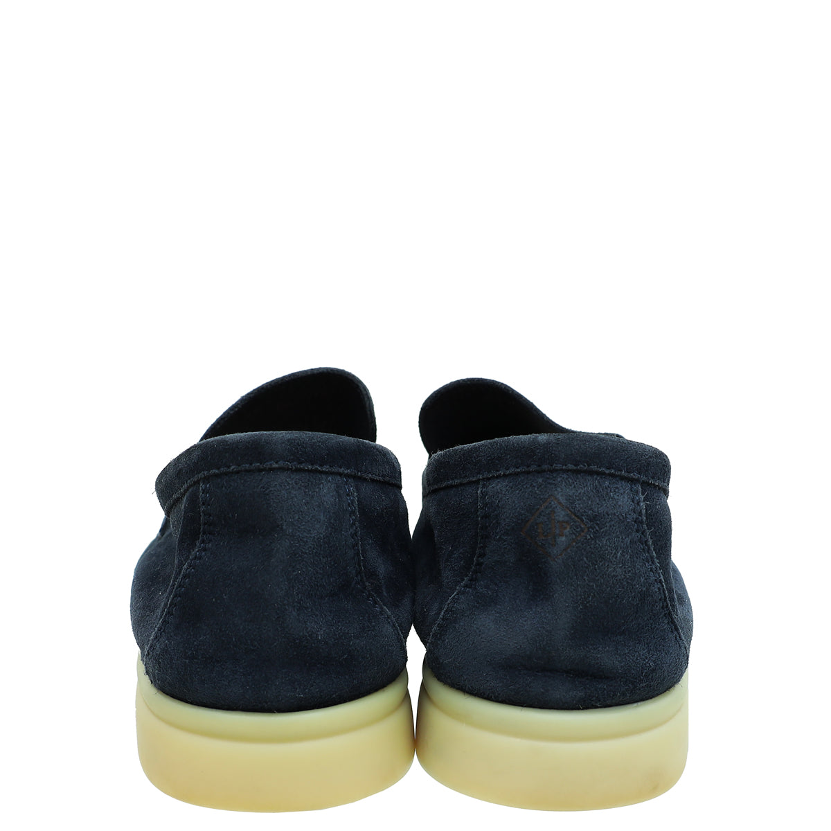 Loro Piana True Dark Blue Suede Summer Charms Walk Loafers 40