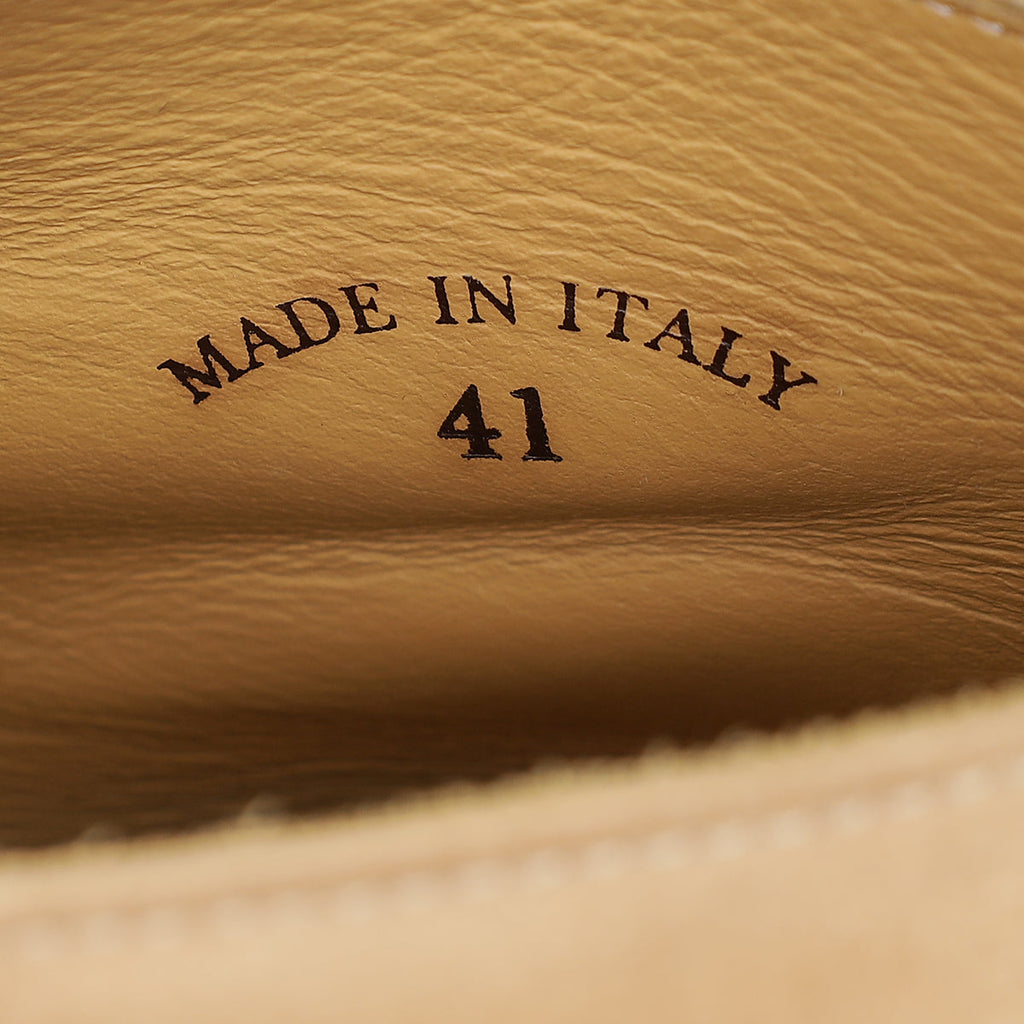 Loro Piana Sandstone Open Walk Suede Ankle Boot 41