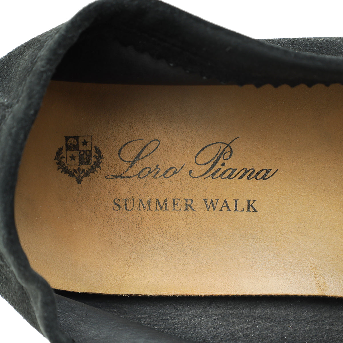 Loro Piana Black Summer Charms Walk Loafer 42
