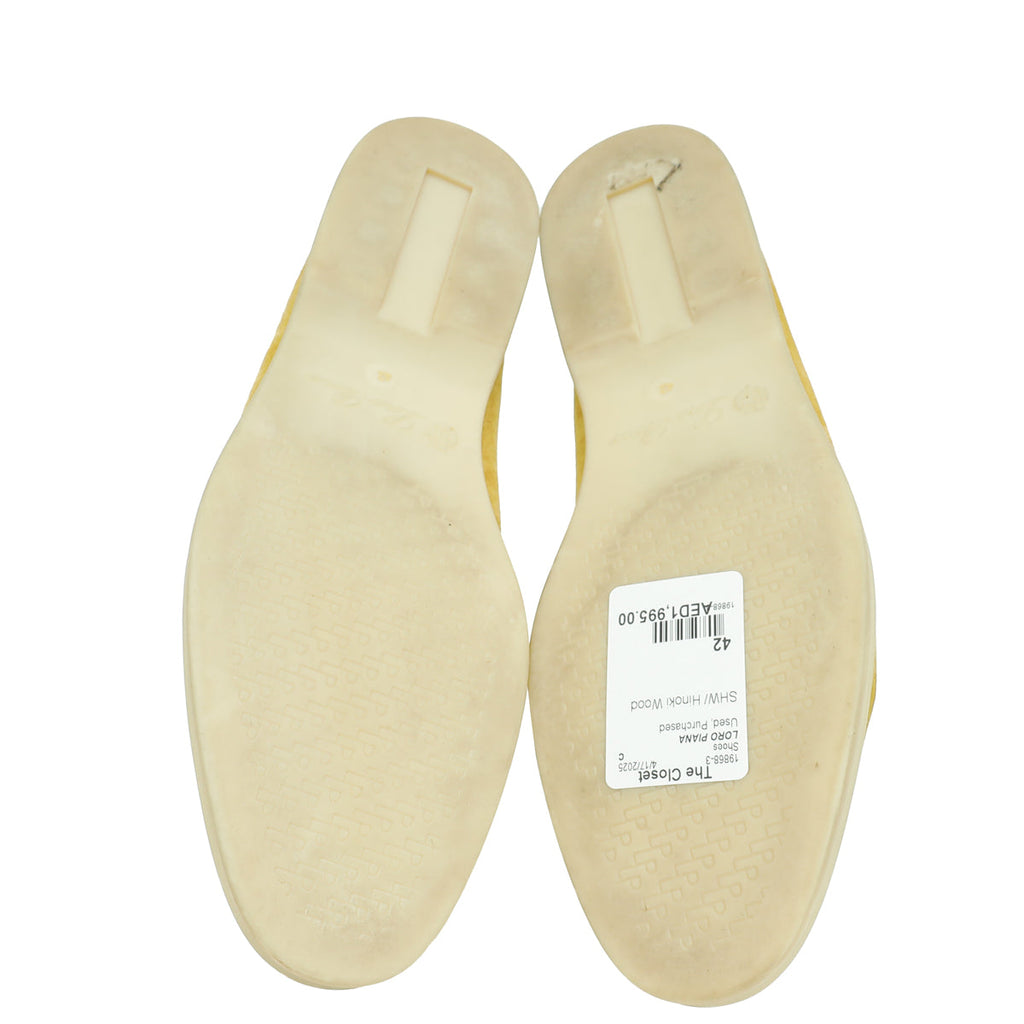 Loro Piana Hinoki Wood Summer Charms Walk Loafer 42