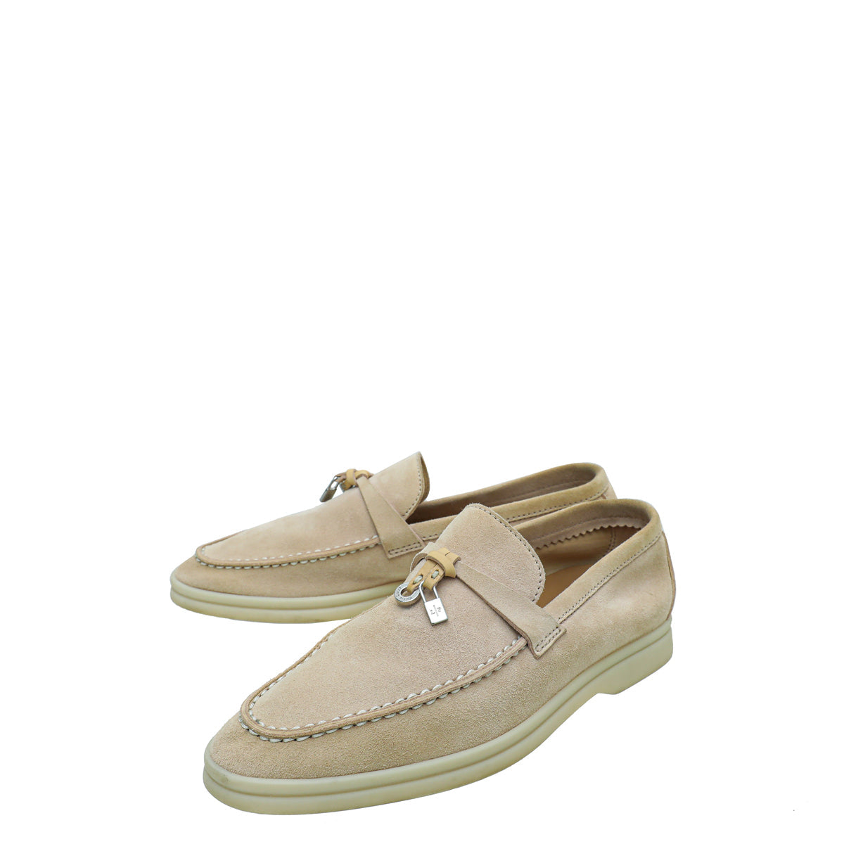 Loro Piana Strawberry Frosting Summer Charms Moccasin 35.5