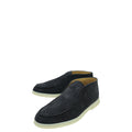 Loro Piana Black Suede Open Walk Chukka Boots 35
