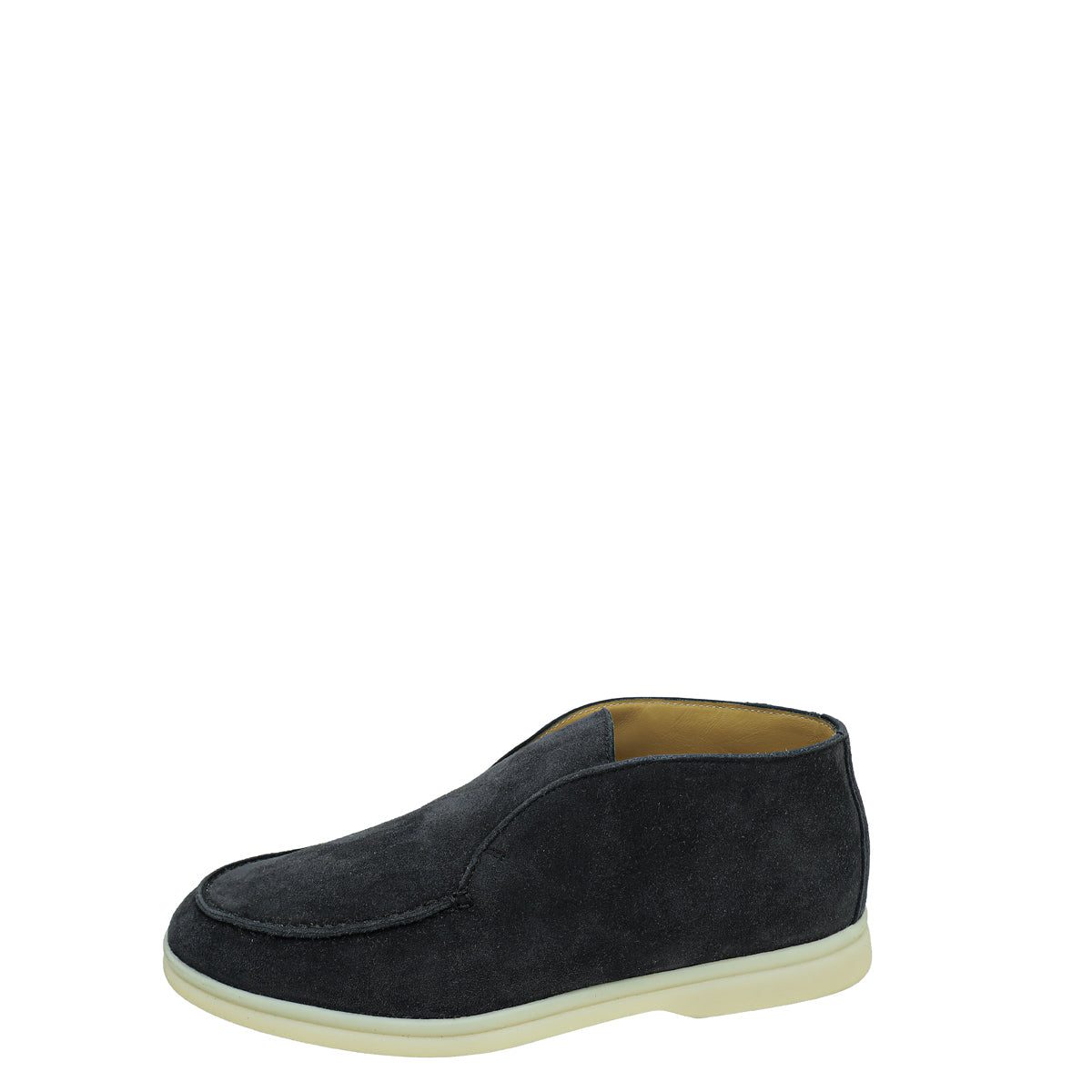 Loro Piana Black Suede Open Walk Chukka Boots 35