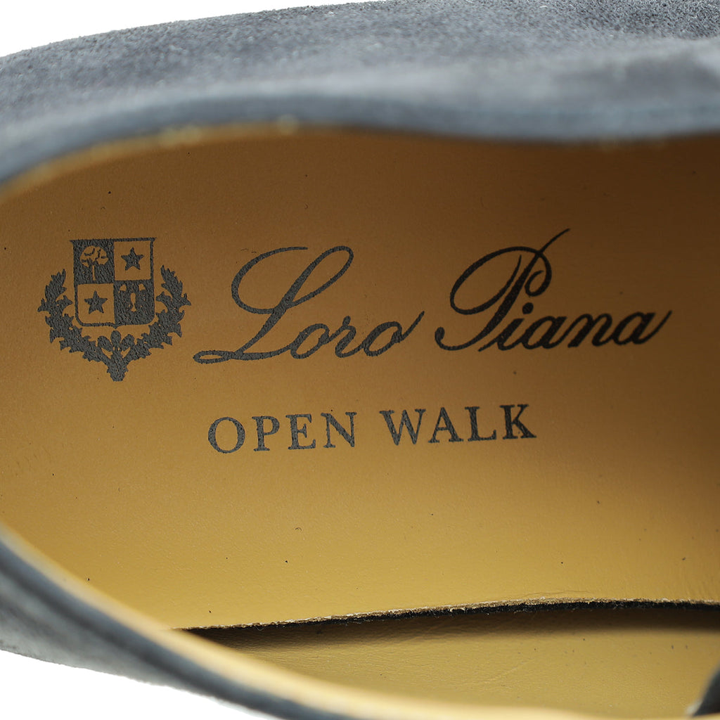 Loro Piana Black Suede Open Walk Chukka Boots 35