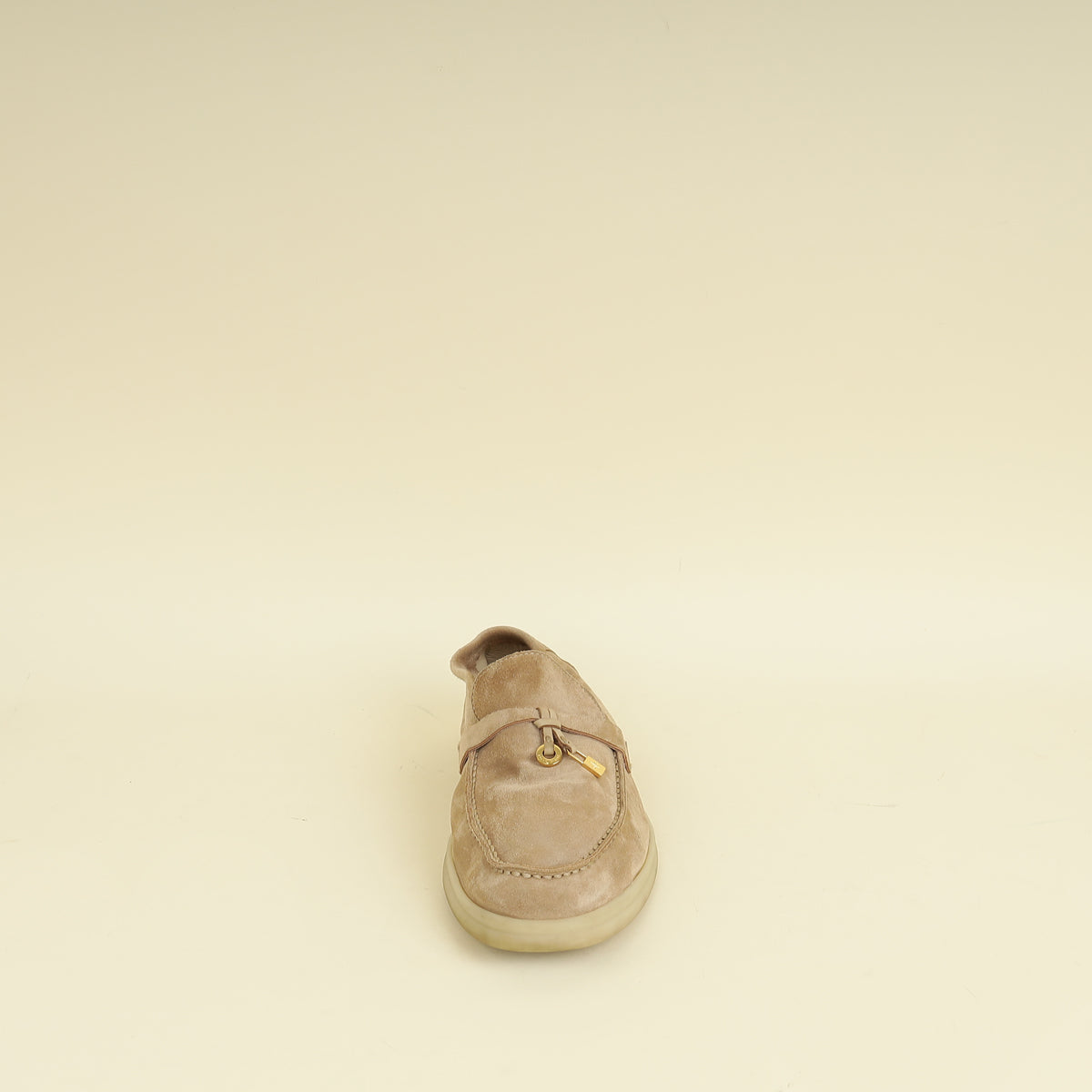 Loro Piana Sandstone Summer Charms Walk Loafers 36.5