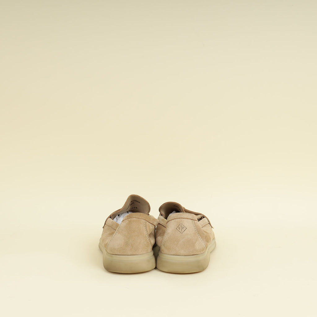 Loro Piana Sandstone Summer Charms Walk Loafers 36.5