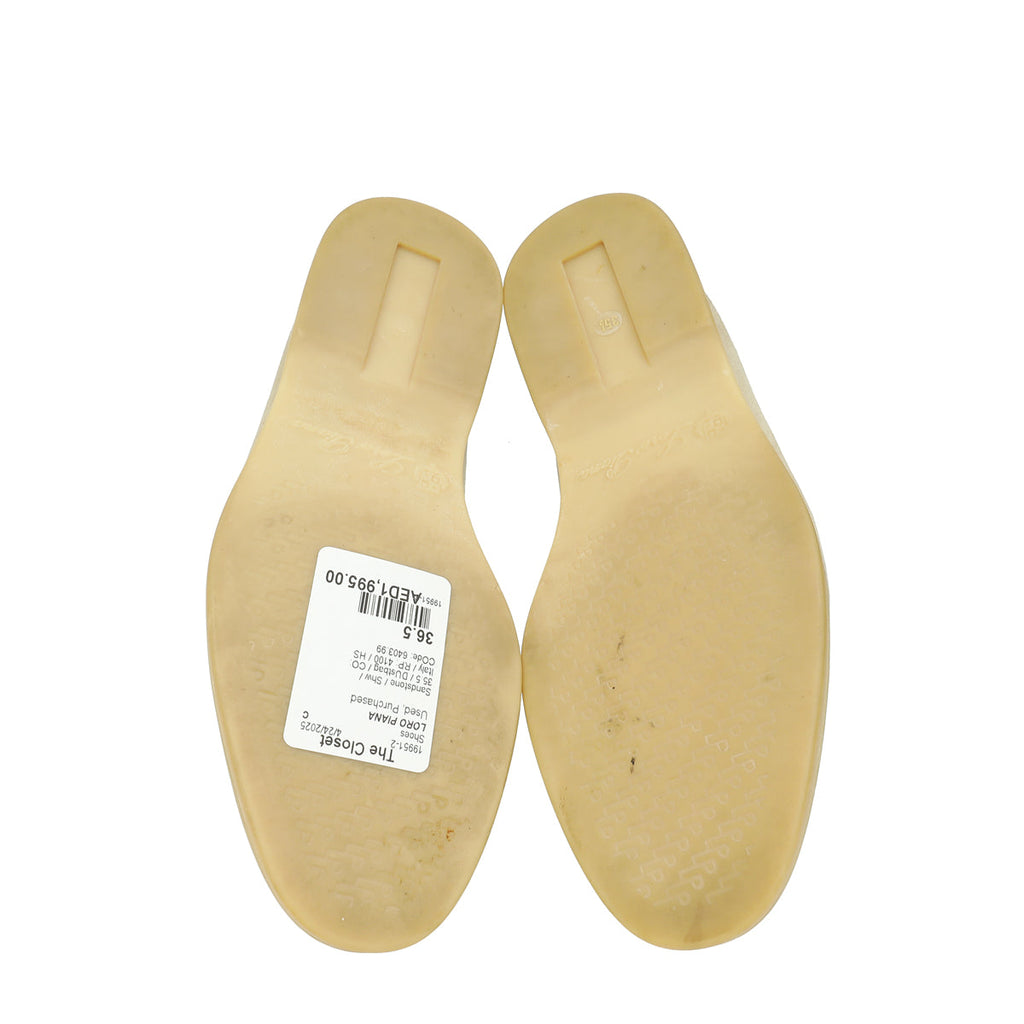 Loro Piana Sandstone Summer Charms Walk Loafer 35.5
