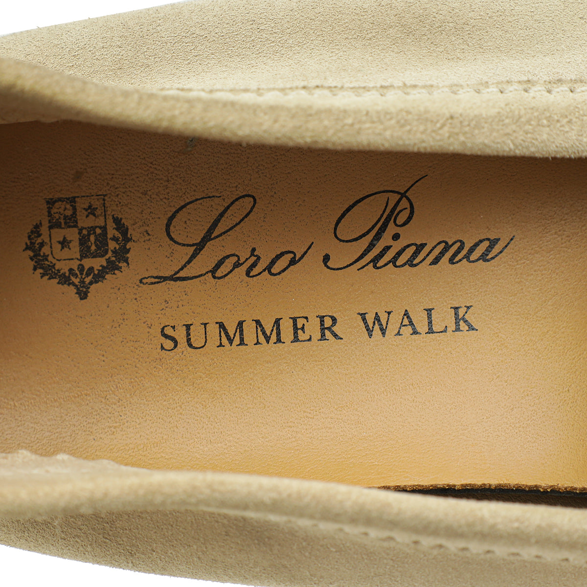 Loro Piana Sandstone Summer Charms Walk Loafer 35.5