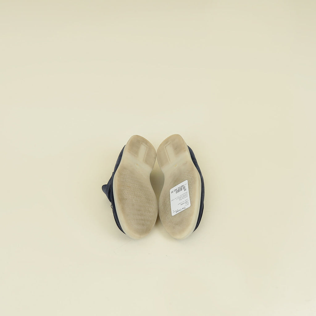 Loro Piana Argo Blue Melange Summer Charms Walk Loafers 36