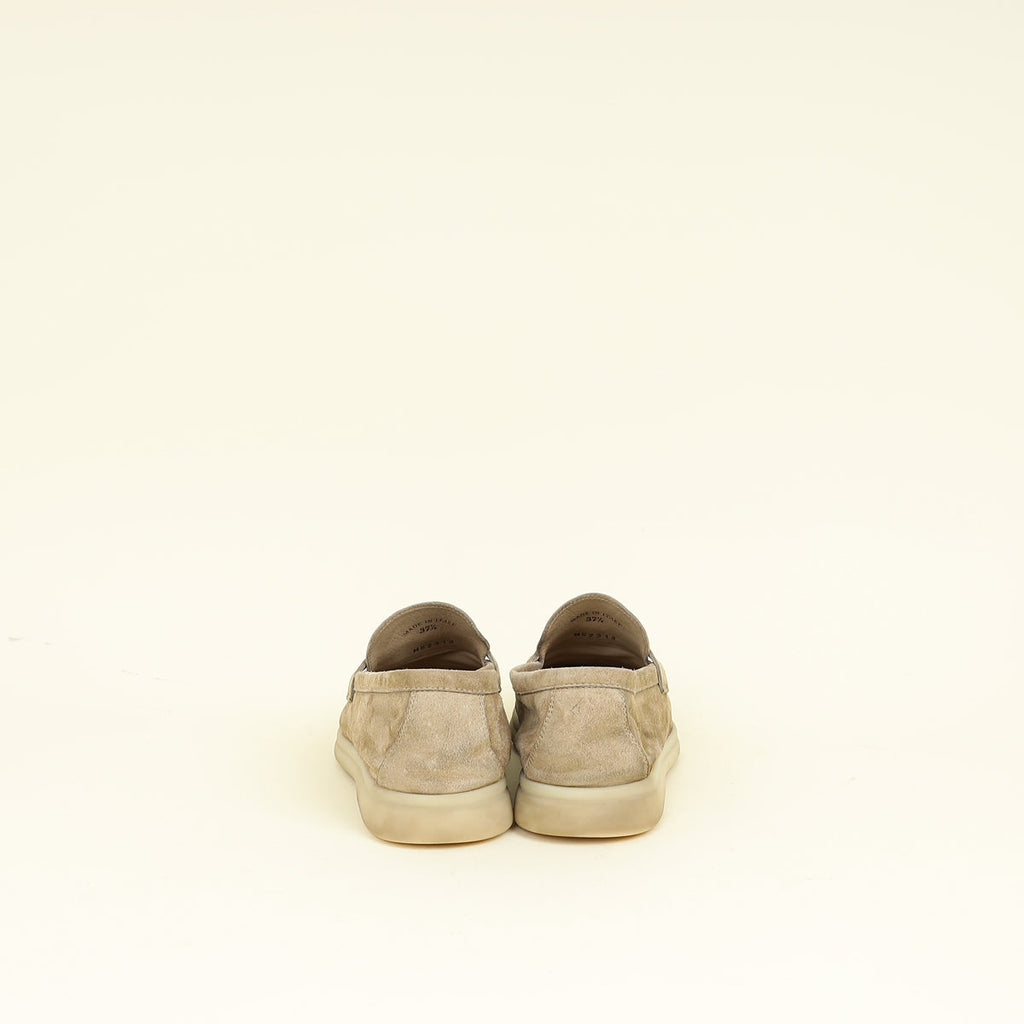 Loro Piana Sandstone Summer Walk Charm Loafer 37.5