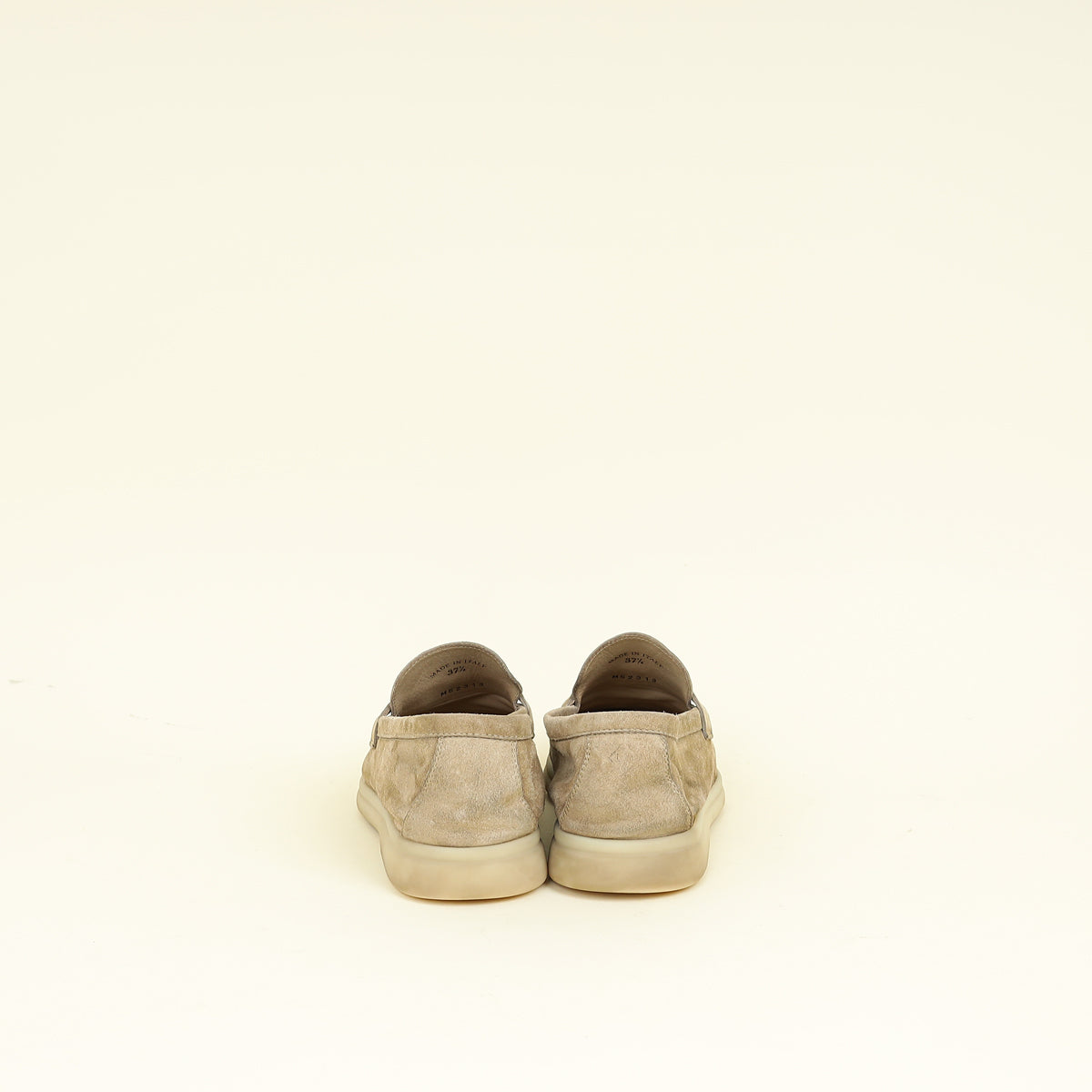 Loro Piana Sandstone Summer Walk Charm Loafer 37.5
