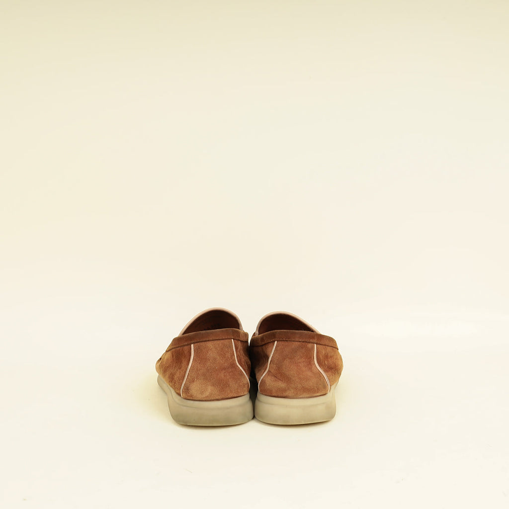 Loro Piana Saddle Brown Summer Charms Walk Loafer 37.5