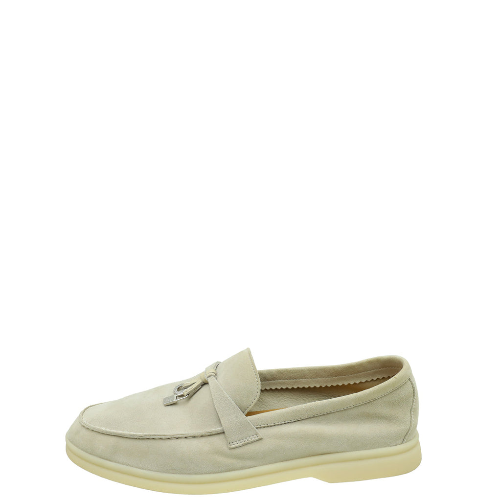 Loro Piana Delicate Dew Summer Charm Loafer 37
