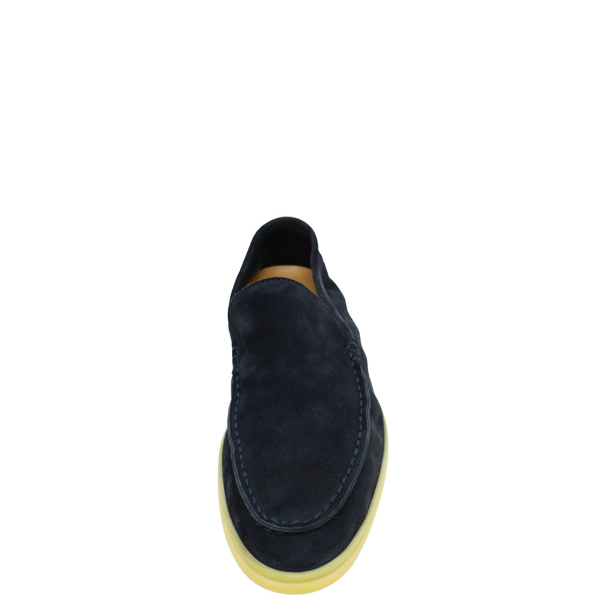 Loro Piana Navy Blue Summer Walk Loafers 37