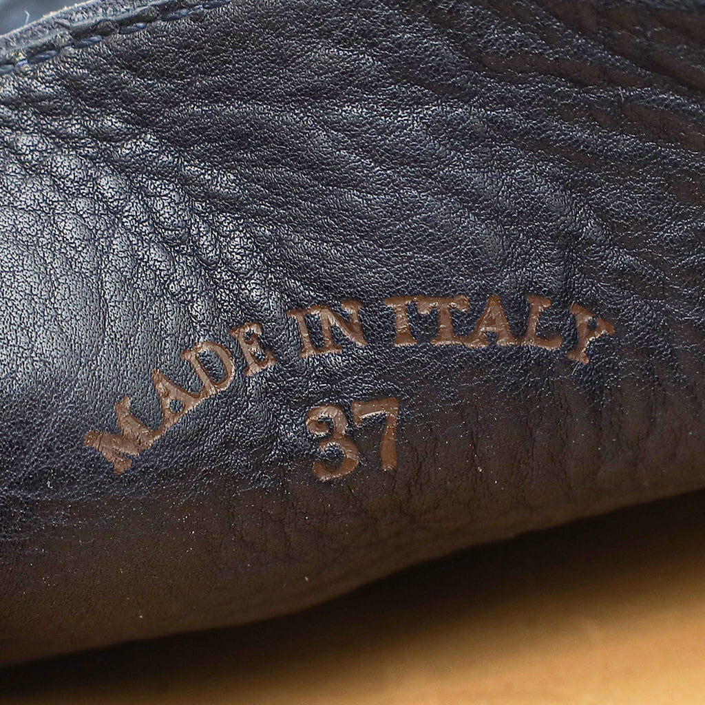 Loro Piana Navy Blue Summer Walk Loafers 37