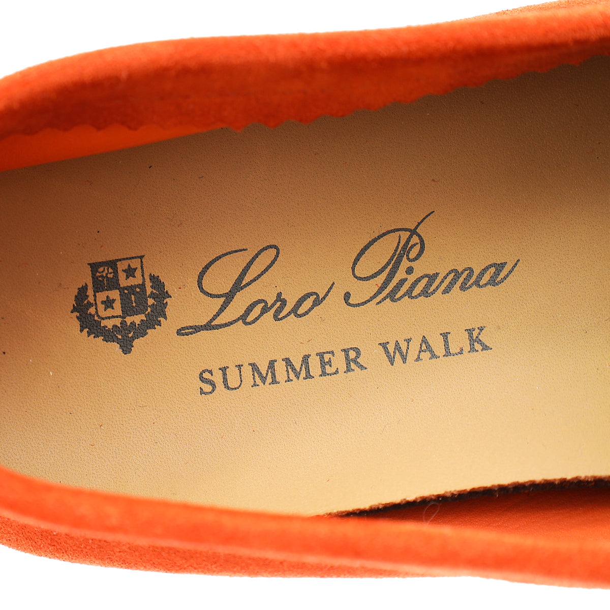 Loro Piana Rust Red Summer Charms Walk Loafer 37