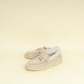 Loro Piana Powder Pearl Summer Charms Fur Walk Loafer 37