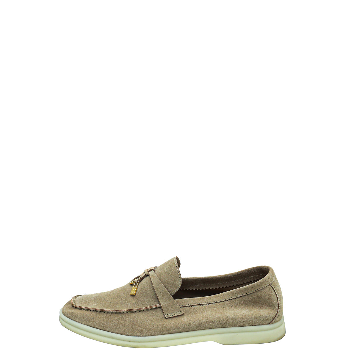 Loro Piana Desert Sand Summer Charm Walk Loafer 38.5