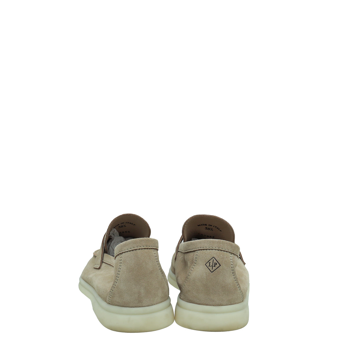 Loro Piana Desert Sand Summer Charm Walk Loafer 38.5