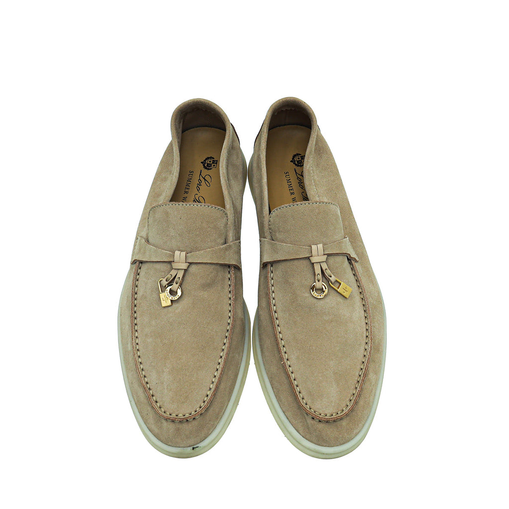 Loro Piana Desert Sand Summer Charm Walk Loafer 38.5