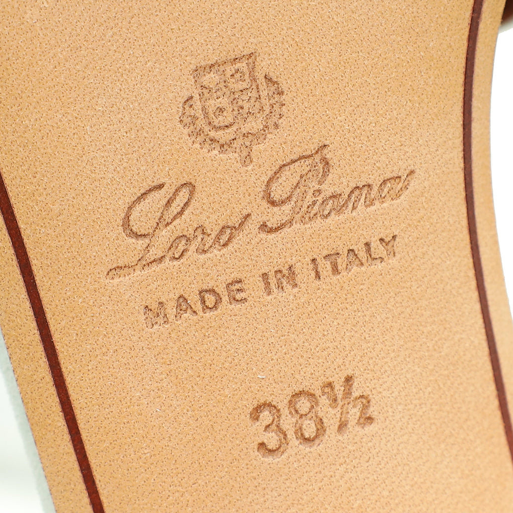 Loro Piana Zircon Summer Charms Mules Sandal 38.5
