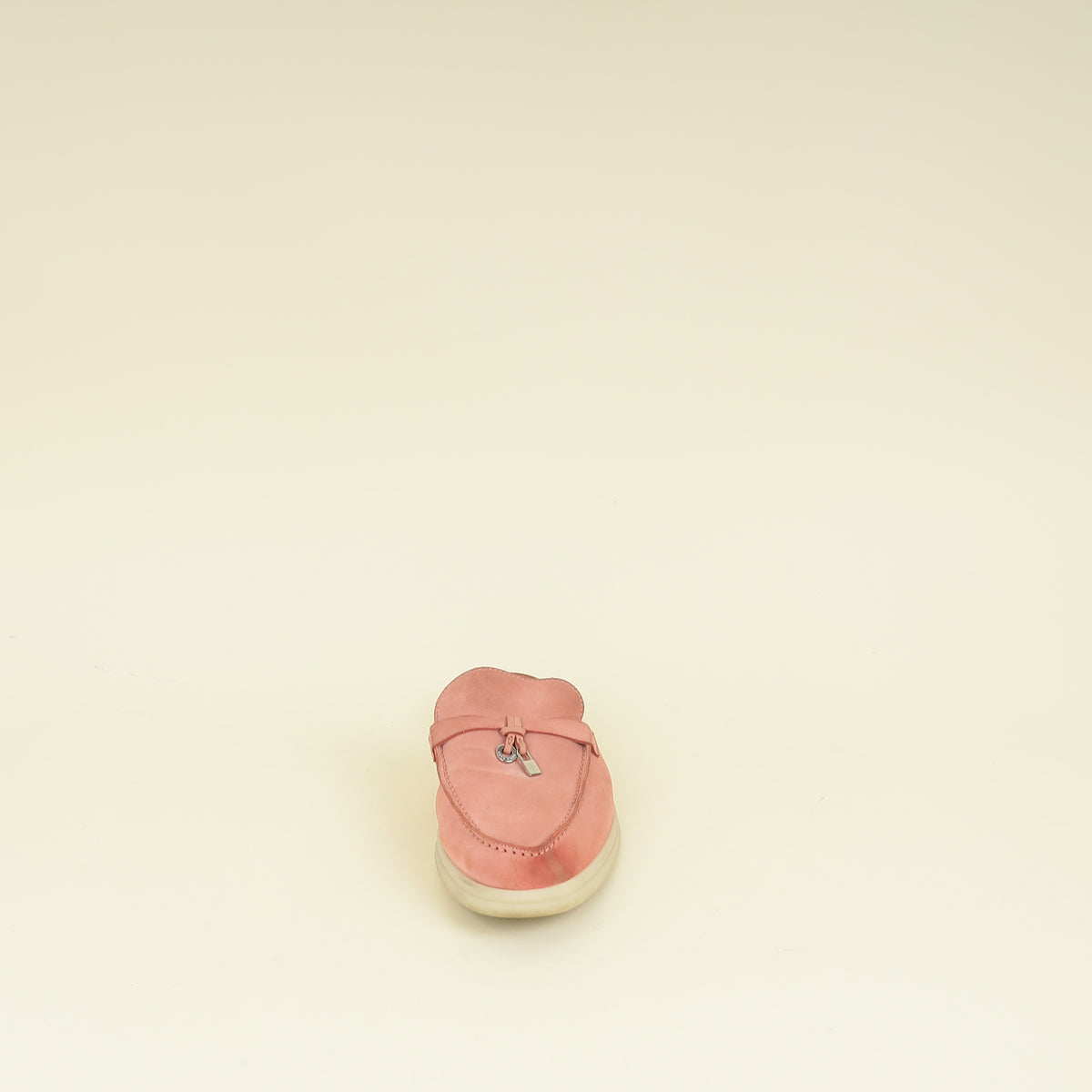 Loro Piana Sorbet Pink Babouche Charms Walk Loafer 38.5