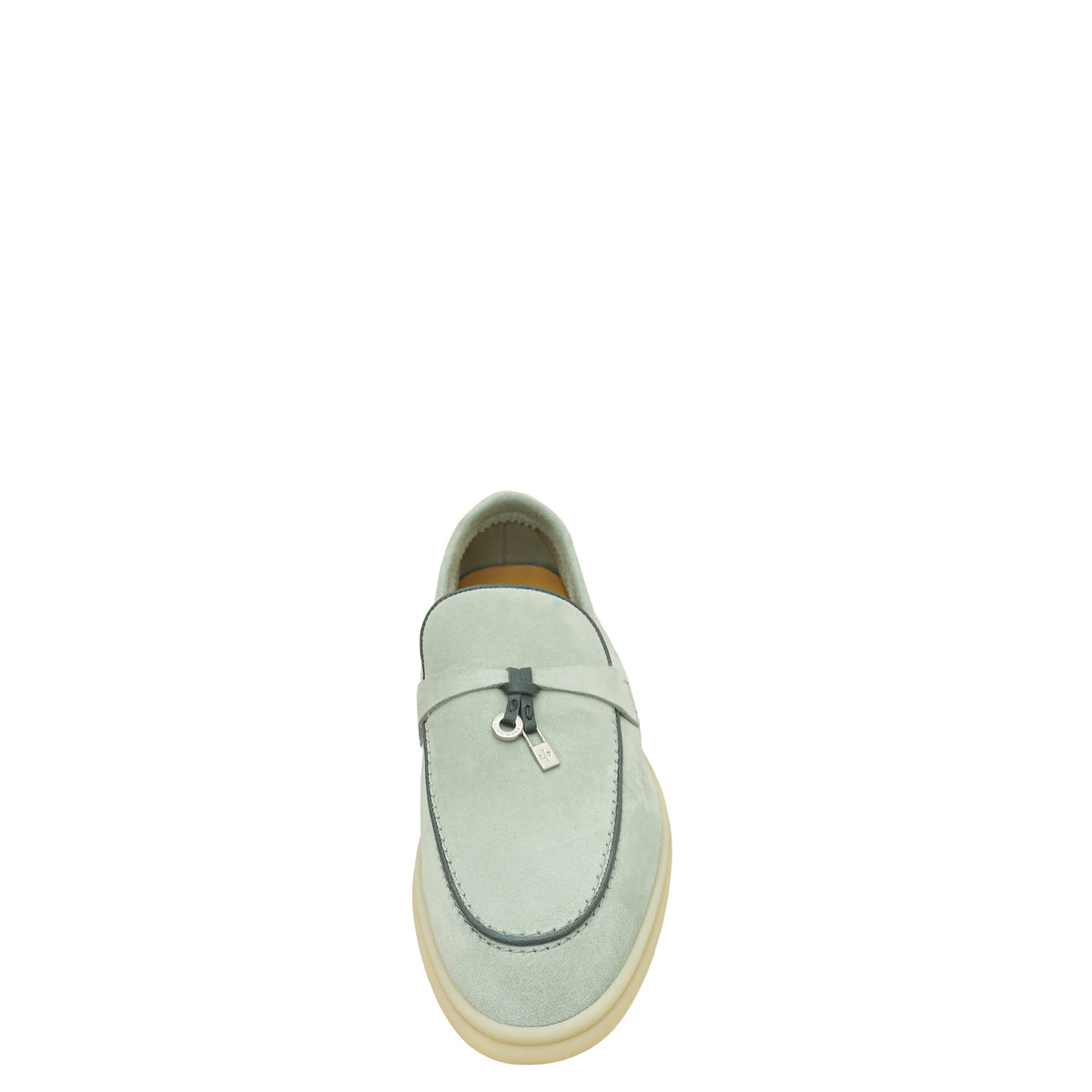 Loro Piana Eucalyptus Summer Charms Walk Loafers 38.5