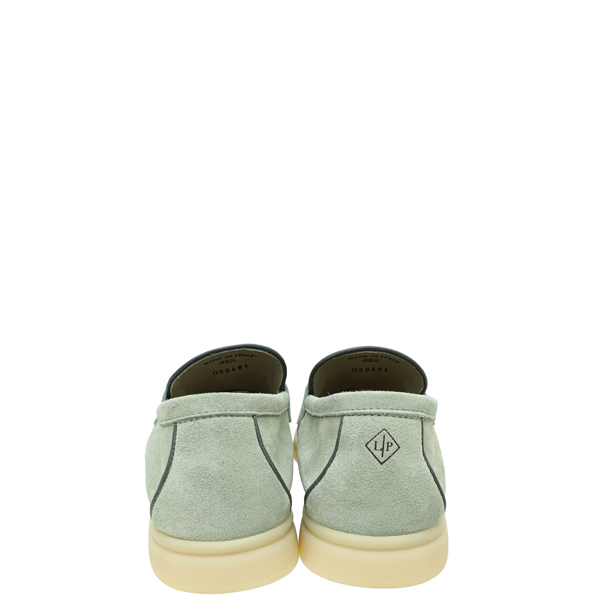 Loro Piana Eucalyptus Summer Charms Walk Loafers 38.5