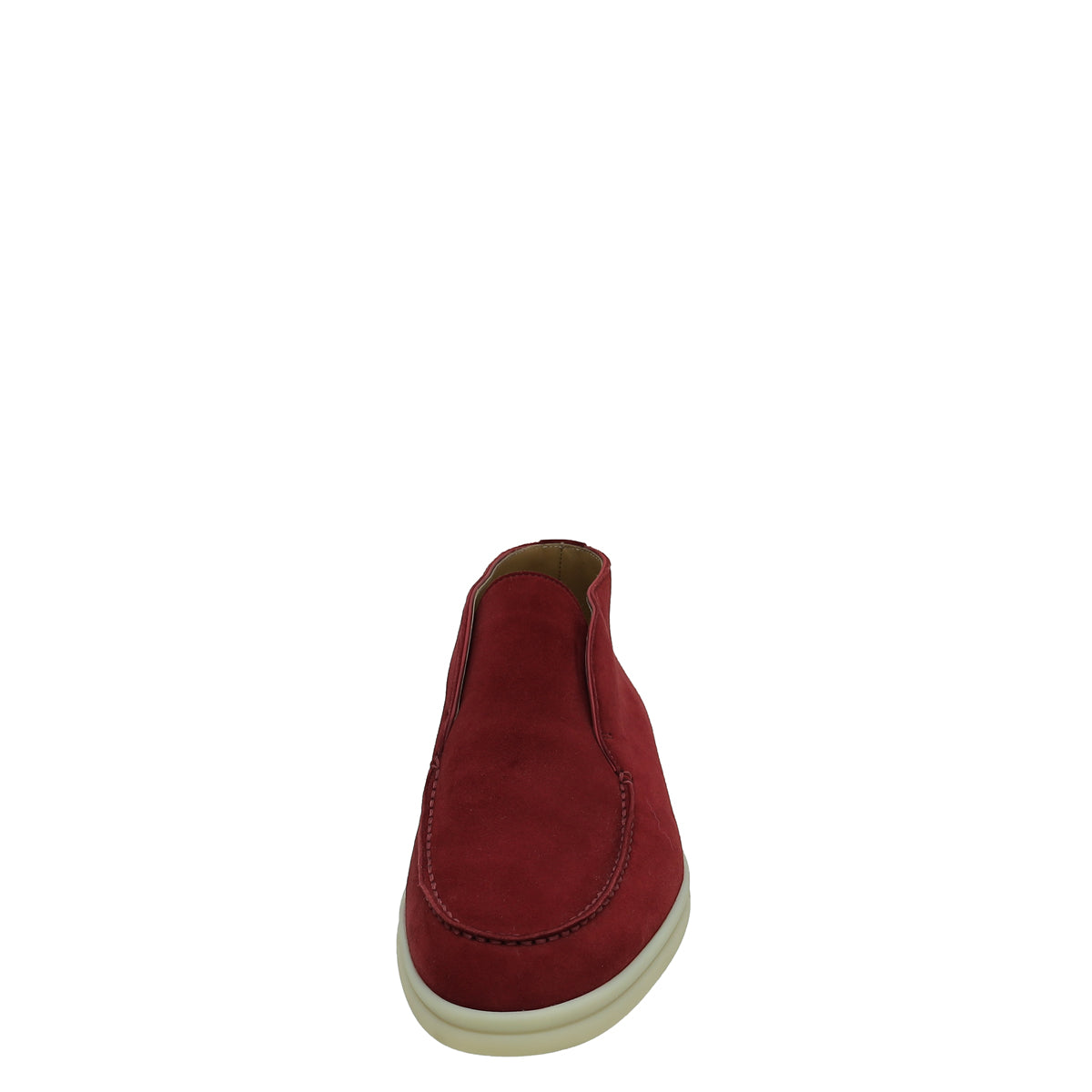 Loro Piana Dark Red Suede Open Walk Chukka Boots 38