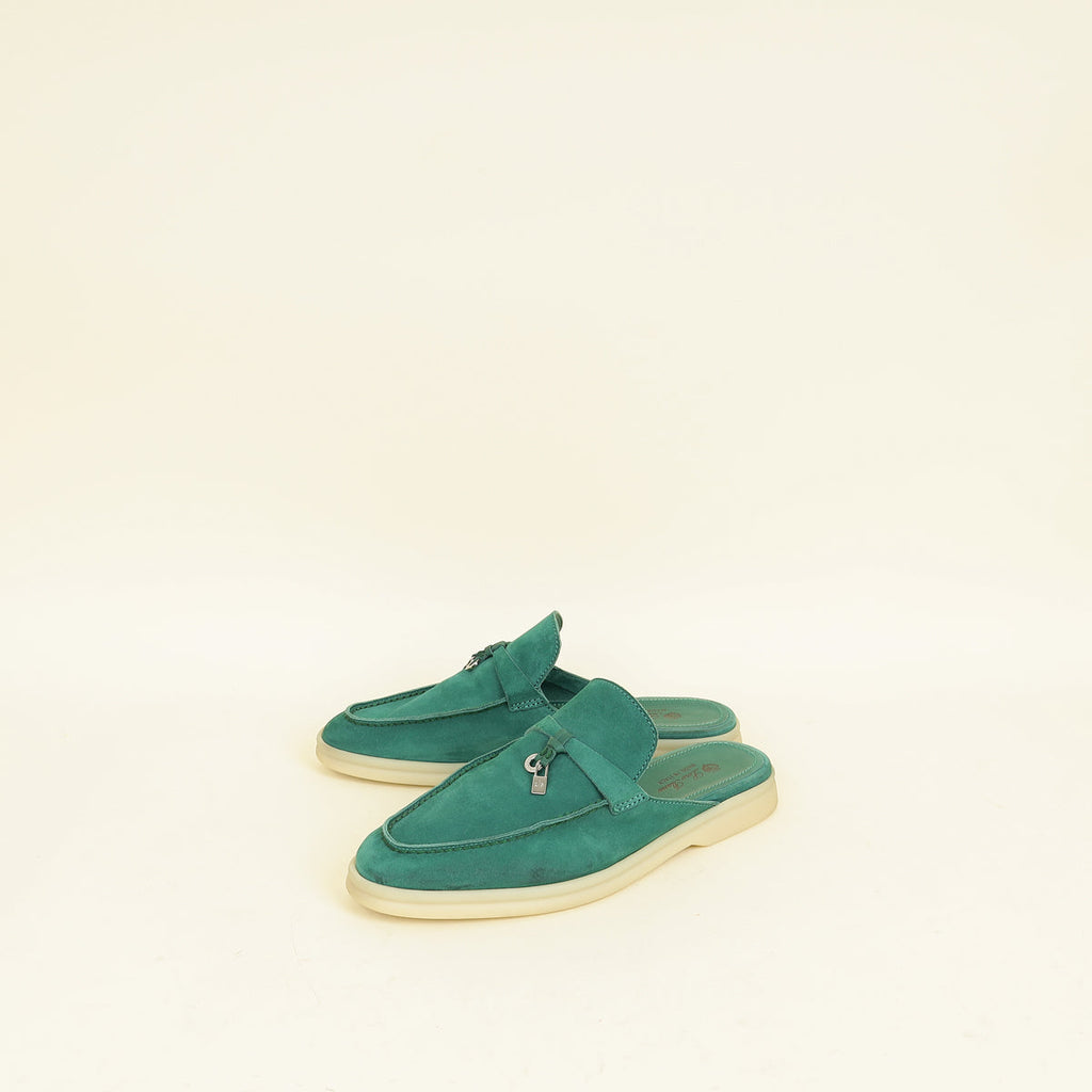 Loro Piana Jazz Club Babouche Charms Walk Loafer 38